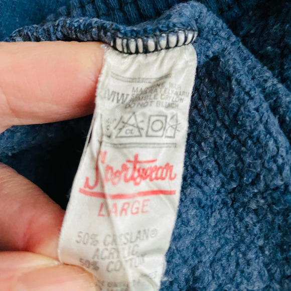 Vintage Sportswear Navy Loungewear Sweatpants Size Large - Picture 5 of 5